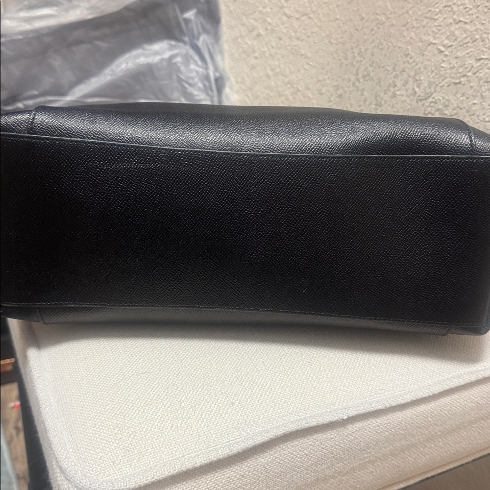 Like New, Coach vintage black coated canvas large zip tote. - Picture 7 of 13